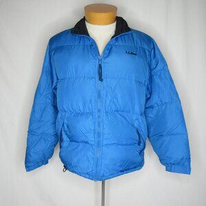 Vintage L L. Bean Blue Goose Down Puffer Packable Coat Women's S Small